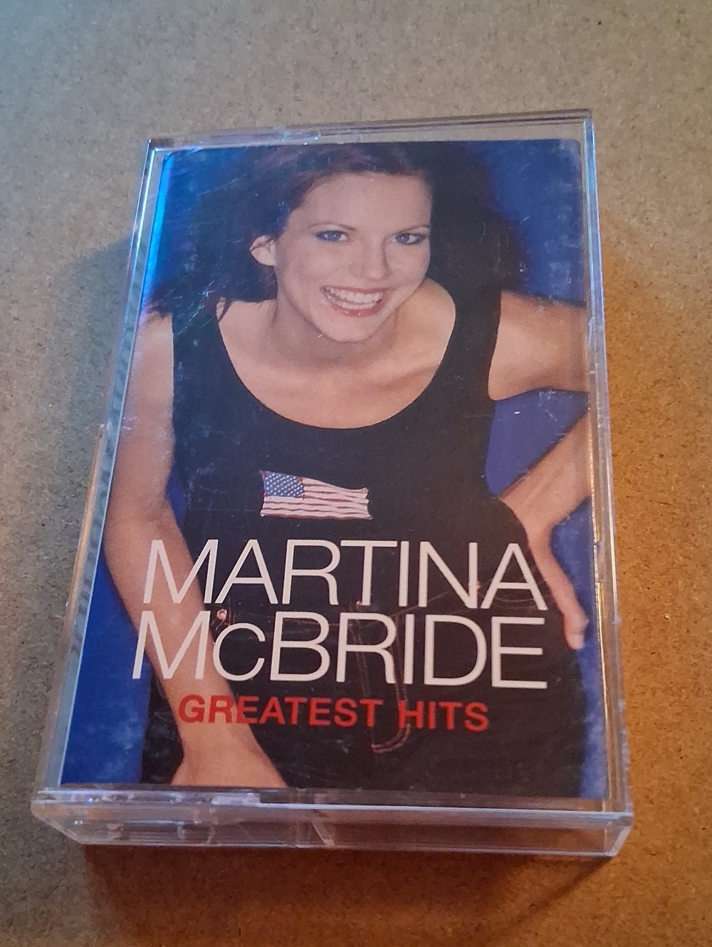 Martina McBride Greatest Hits Cassette - Black & Blue Artwork